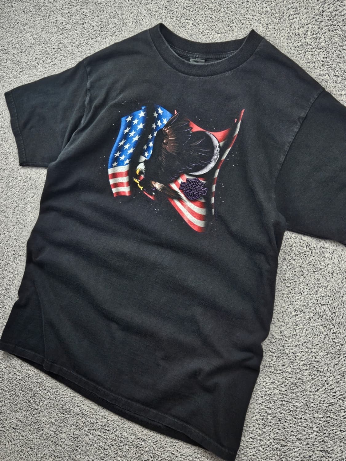 90's USA 할리데이비슨 위스콘신오코노왁 반팔티셔츠(XL)/11685 상품이미지4