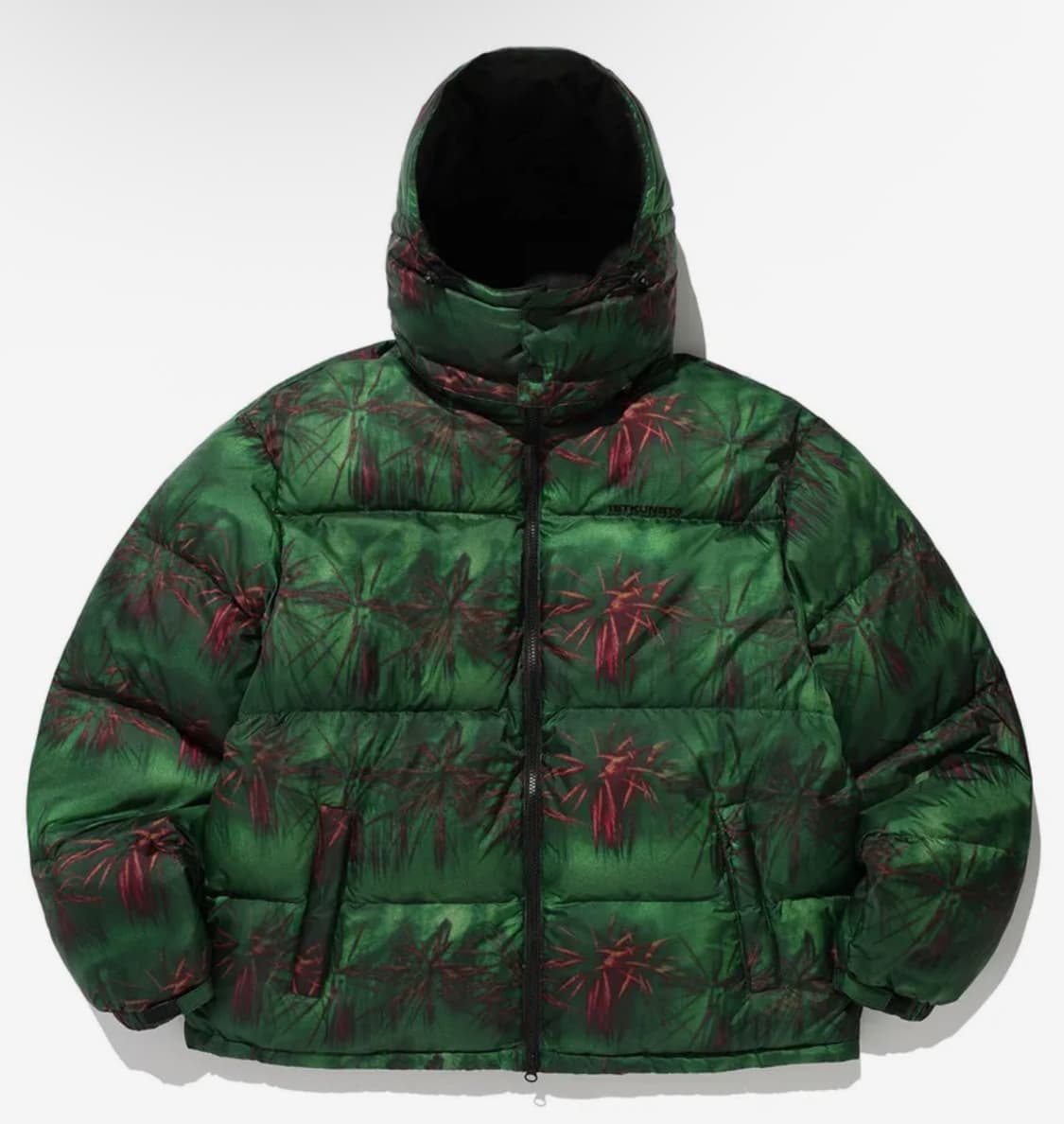 이스트쿤스트 후디드 다운 퍼 자켓 패딩 그린 상품이미지1