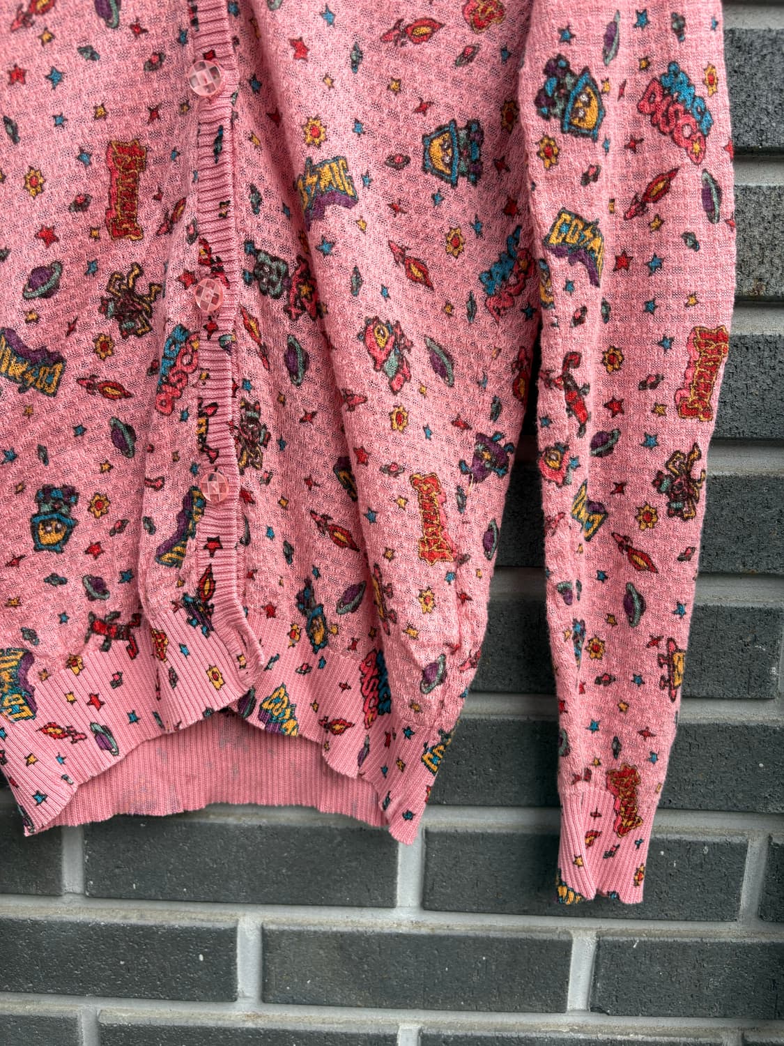 히스테릭글래머 핑크 와글 가디건 상품이미지7