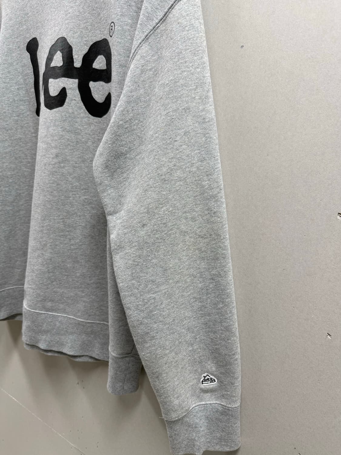 M / Lee 빅로고 맨투맨 그레이 상품이미지5