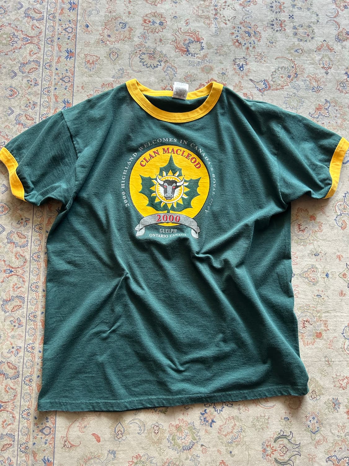 00‘s Clan macleod ringer Tee XL 상품이미지1