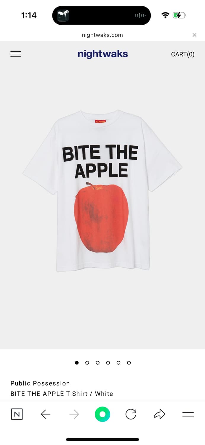 구해요)) Public Possession BITE THE APPLE T 상품이미지1