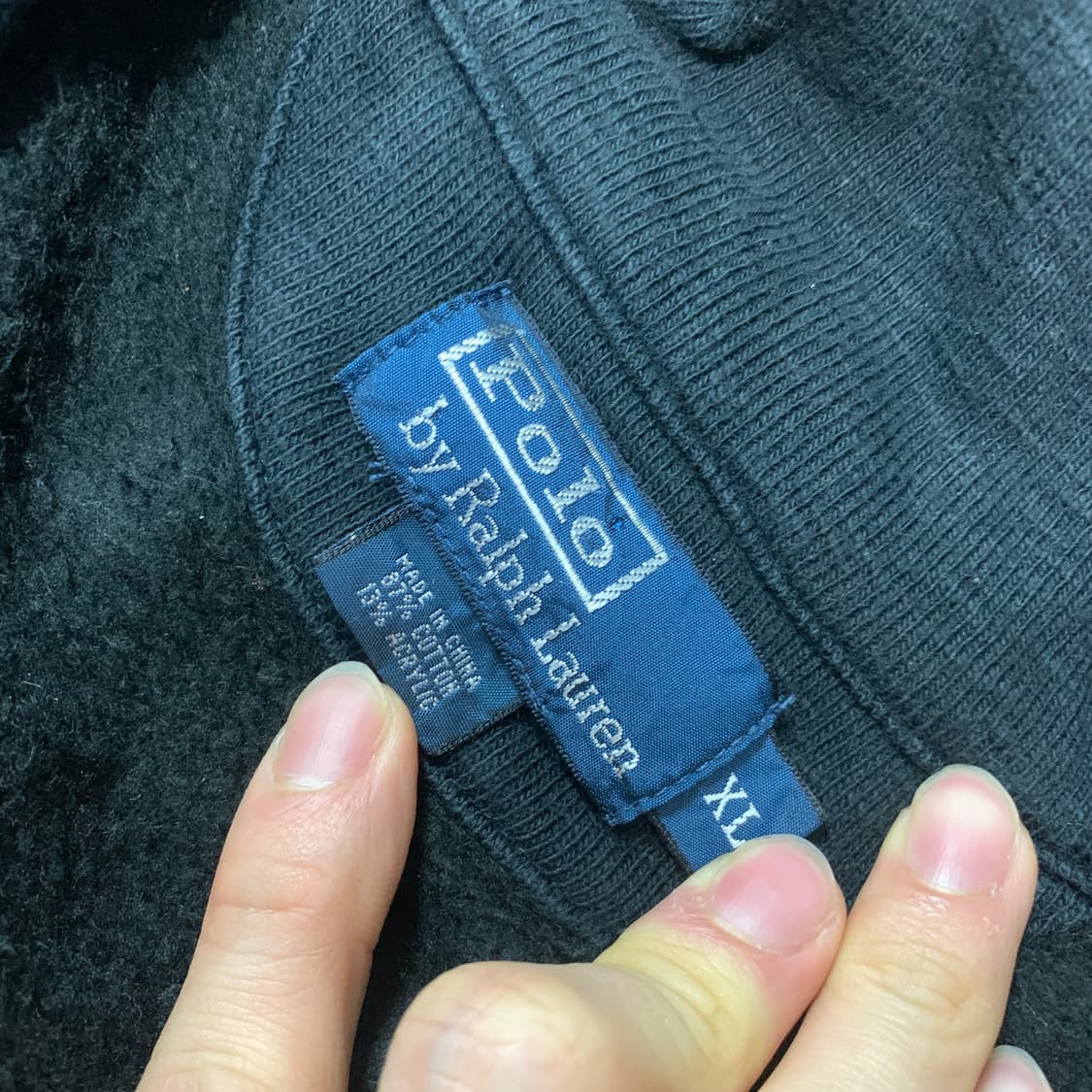 XL)Polo 폴로 랄프로렌 면 숄카라 가디건 상품이미지3