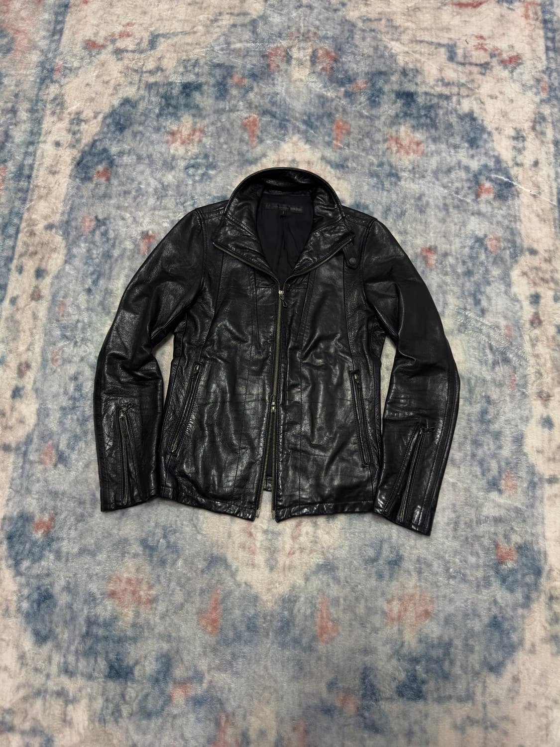 Schlussel 00s lamb skin rider jacket 상품이미지1