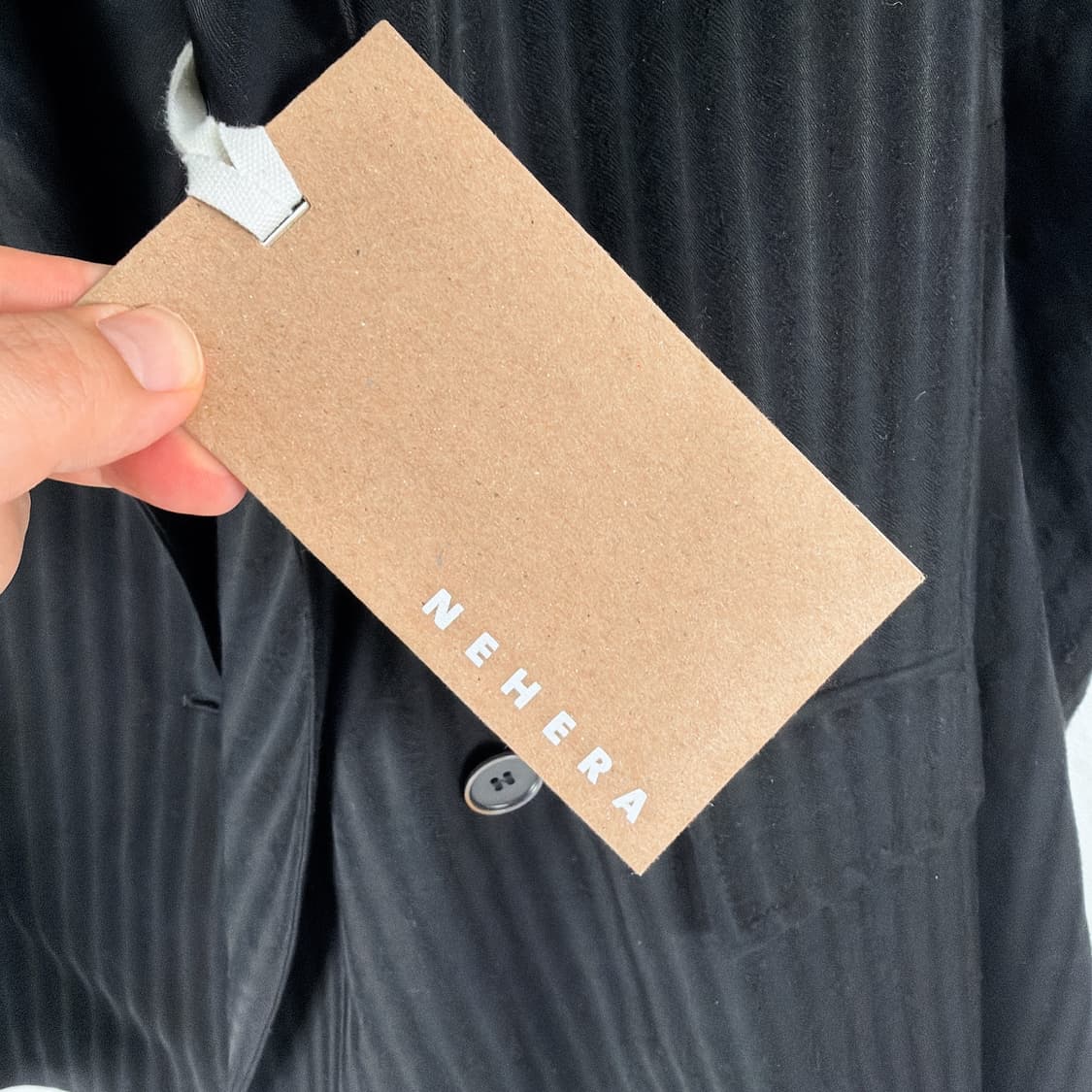 (정품/새상품) NEHERA 네헤라 여성 블랙 스트라이프 더블 자켓 상품이미지6
