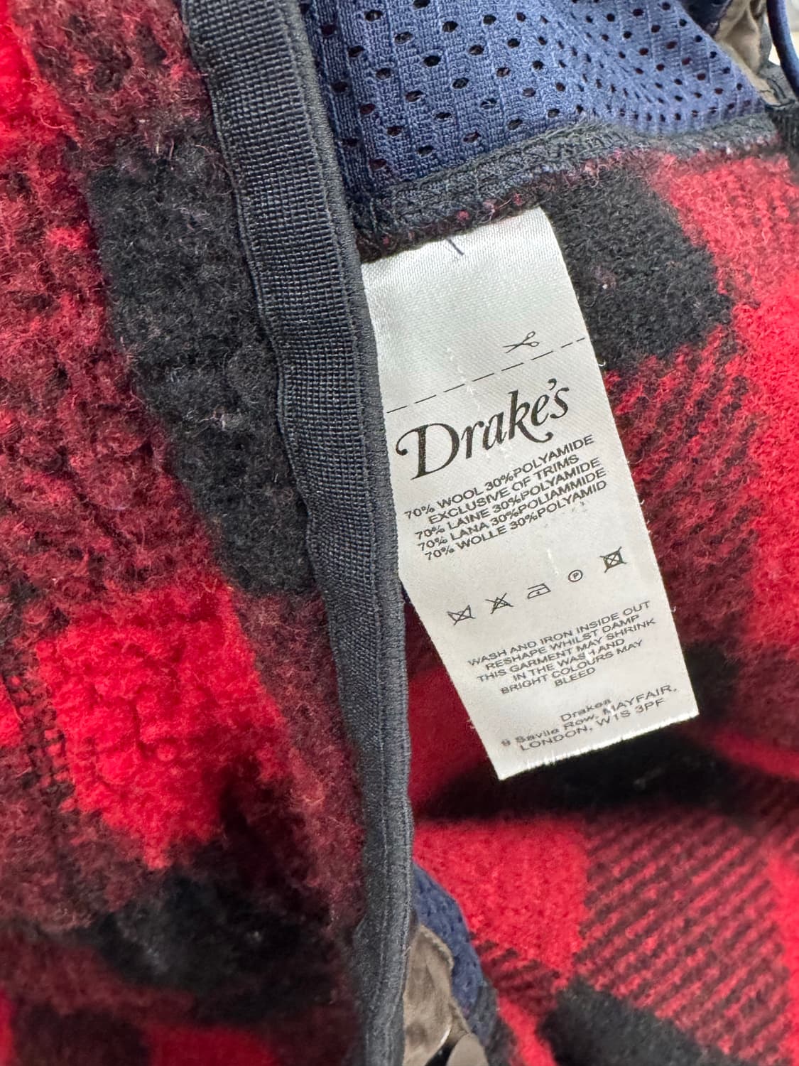 드레익스 버팔로 체크 플리스 자켓 L 상품이미지4