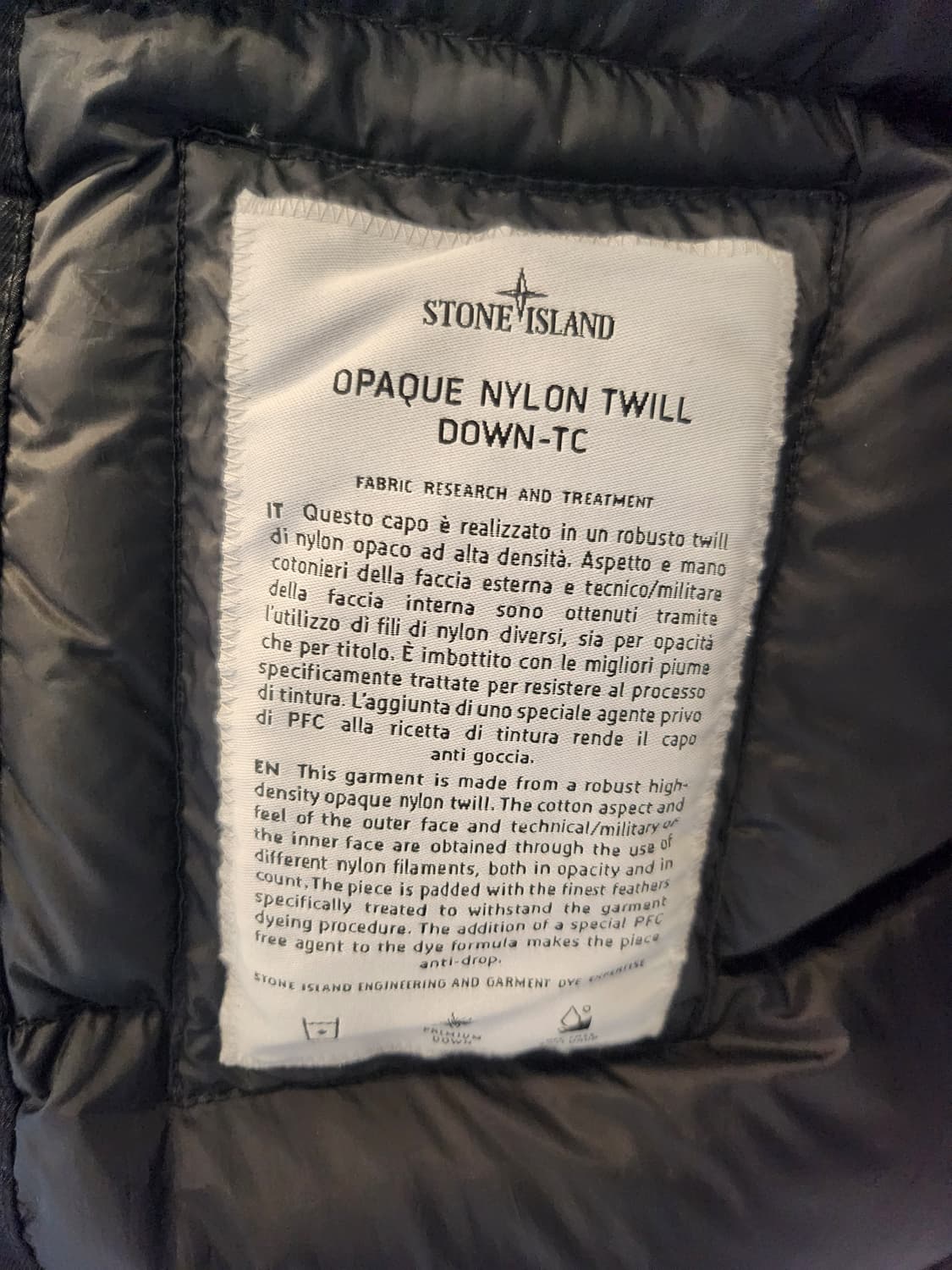 스톤아일랜드 오파크 나일론트윌 롱패딩 L 상품이미지4