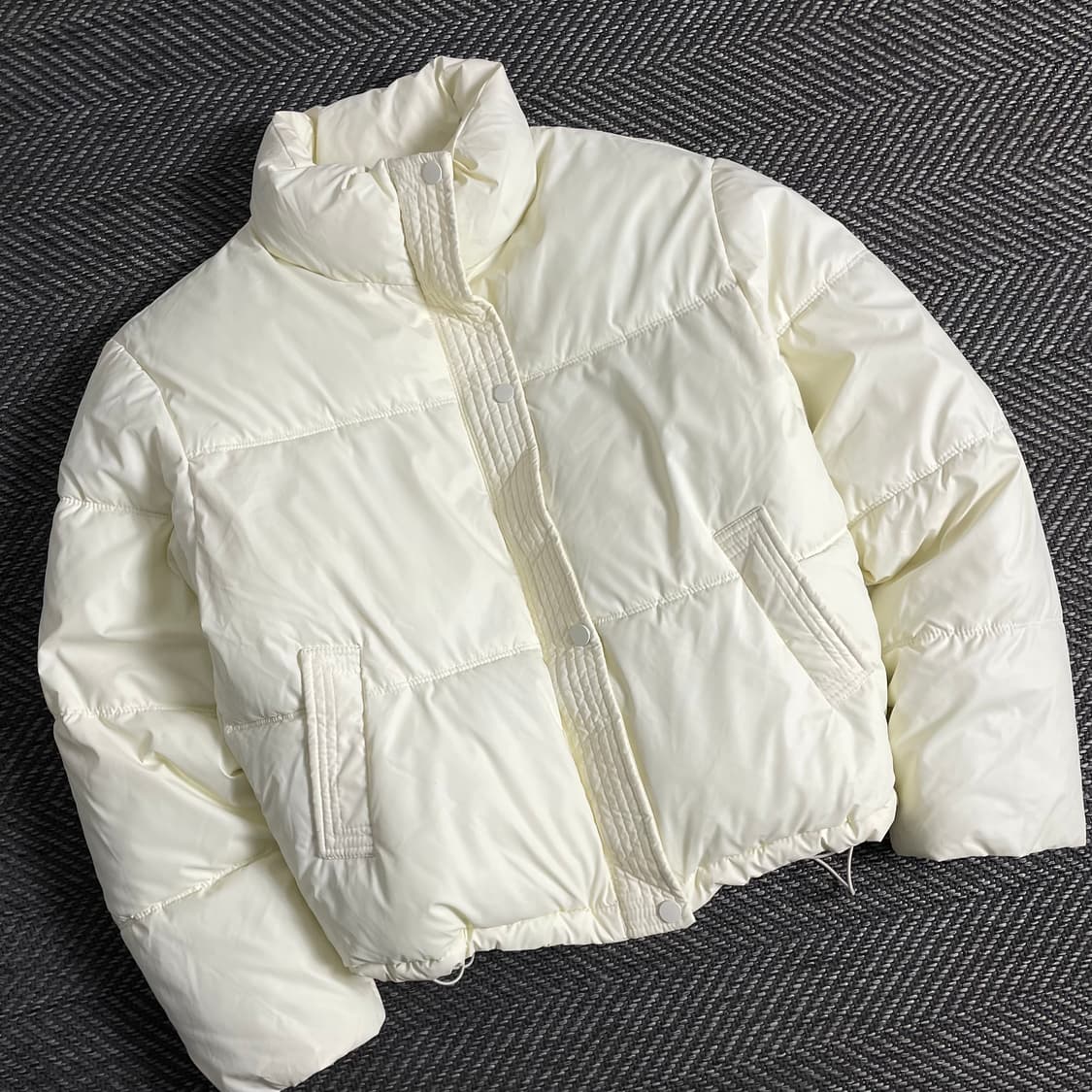 빈티지 우먼스 유광 크롭 패딩y 3355 상품이미지1