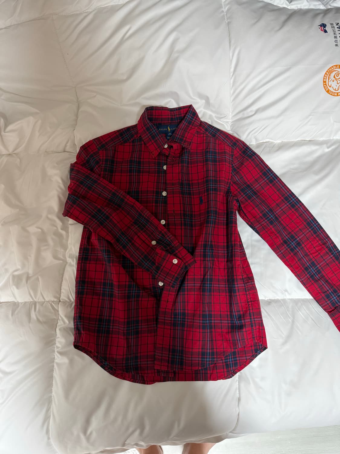 폴로 레드 체크셔츠  상품이미지2