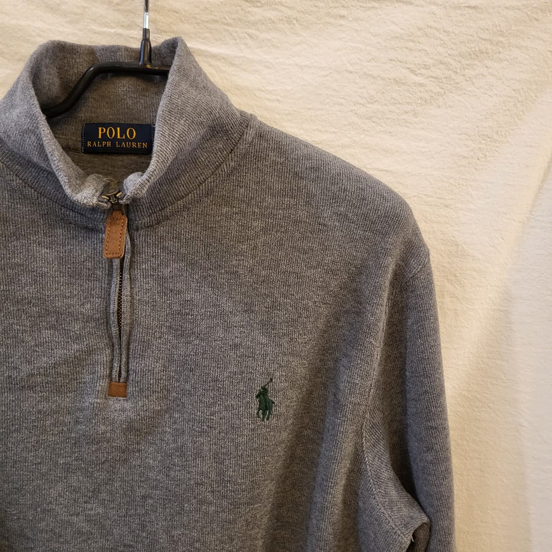 폴로 랄프로렌 하프집업 맨투맨 티셔츠 그레이 상품이미지2