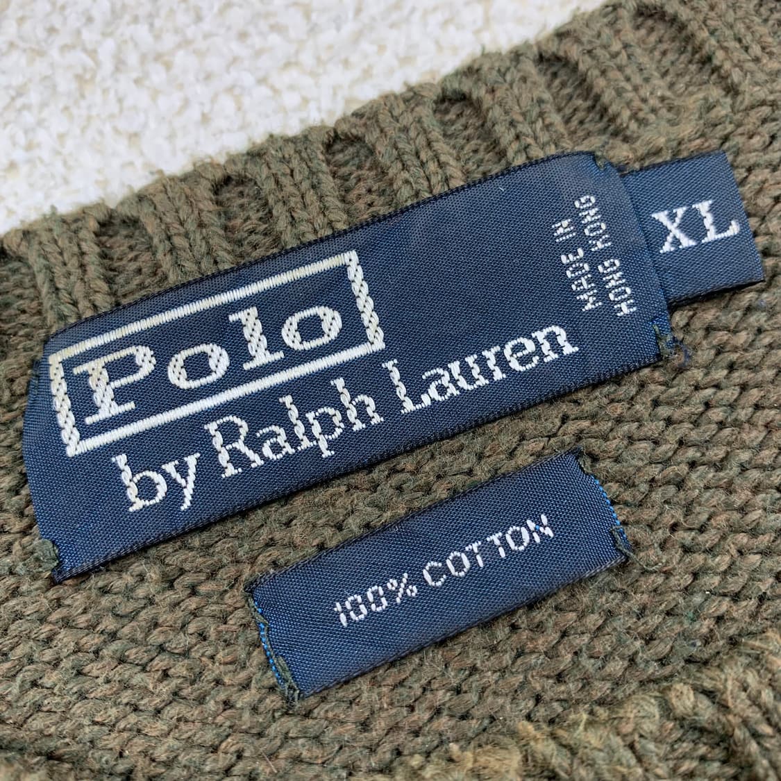폴로 랄프로렌 포니로고 코튼 니트 올리브 상품이미지6