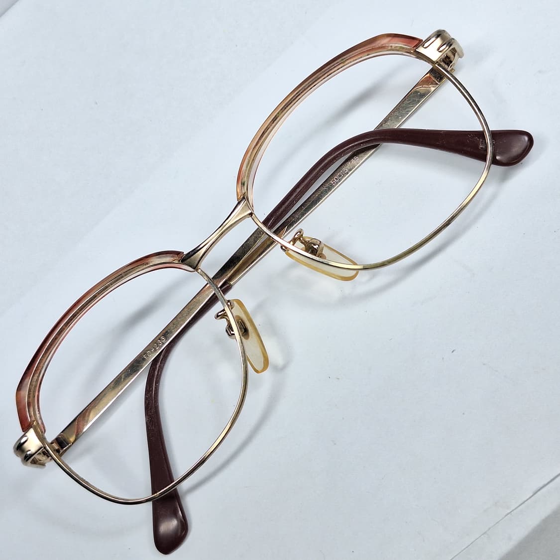 TD-200 브로우 커버 안경 안경테 50ㅁ15/ 일본 일제 수입 빈티지 상품이미지1