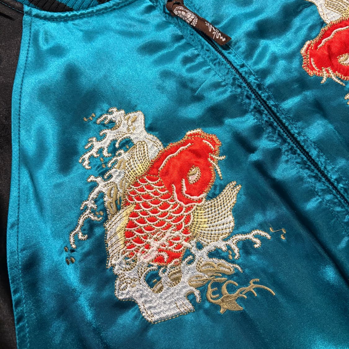 [L] YDU 재팬니즈 스카쟌 자켓 에메랄드 블루 D92 상품이미지4