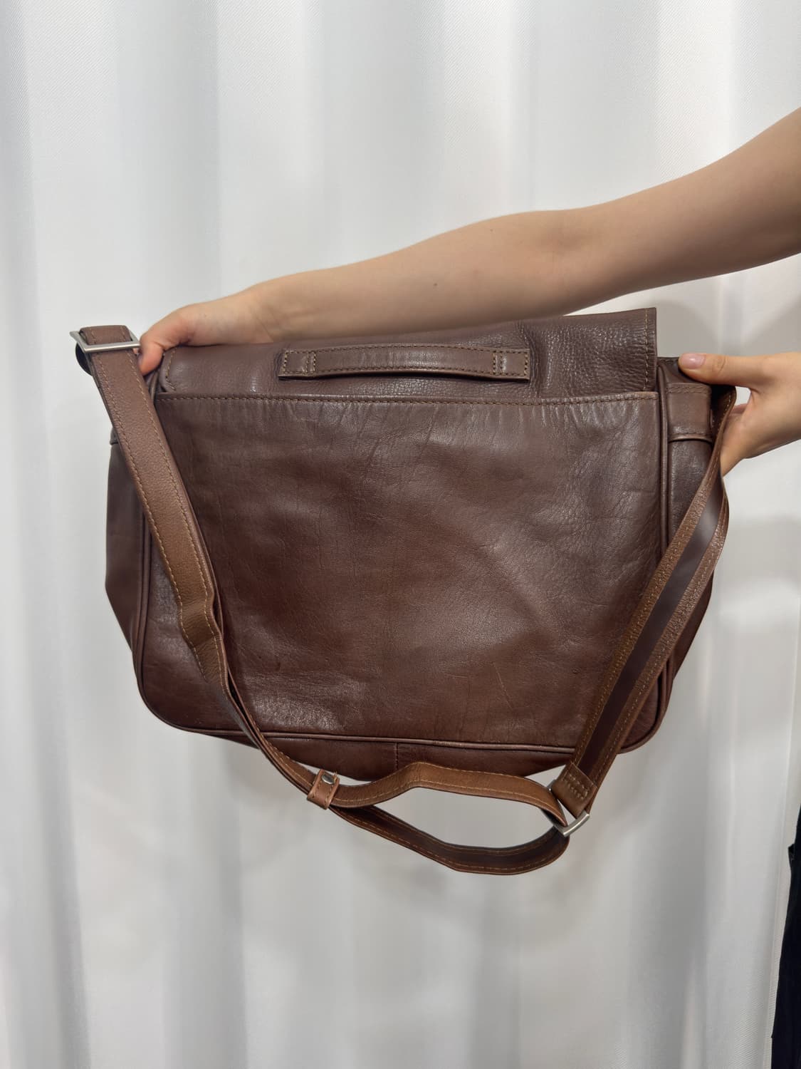 leather messenger bag 상품이미지3