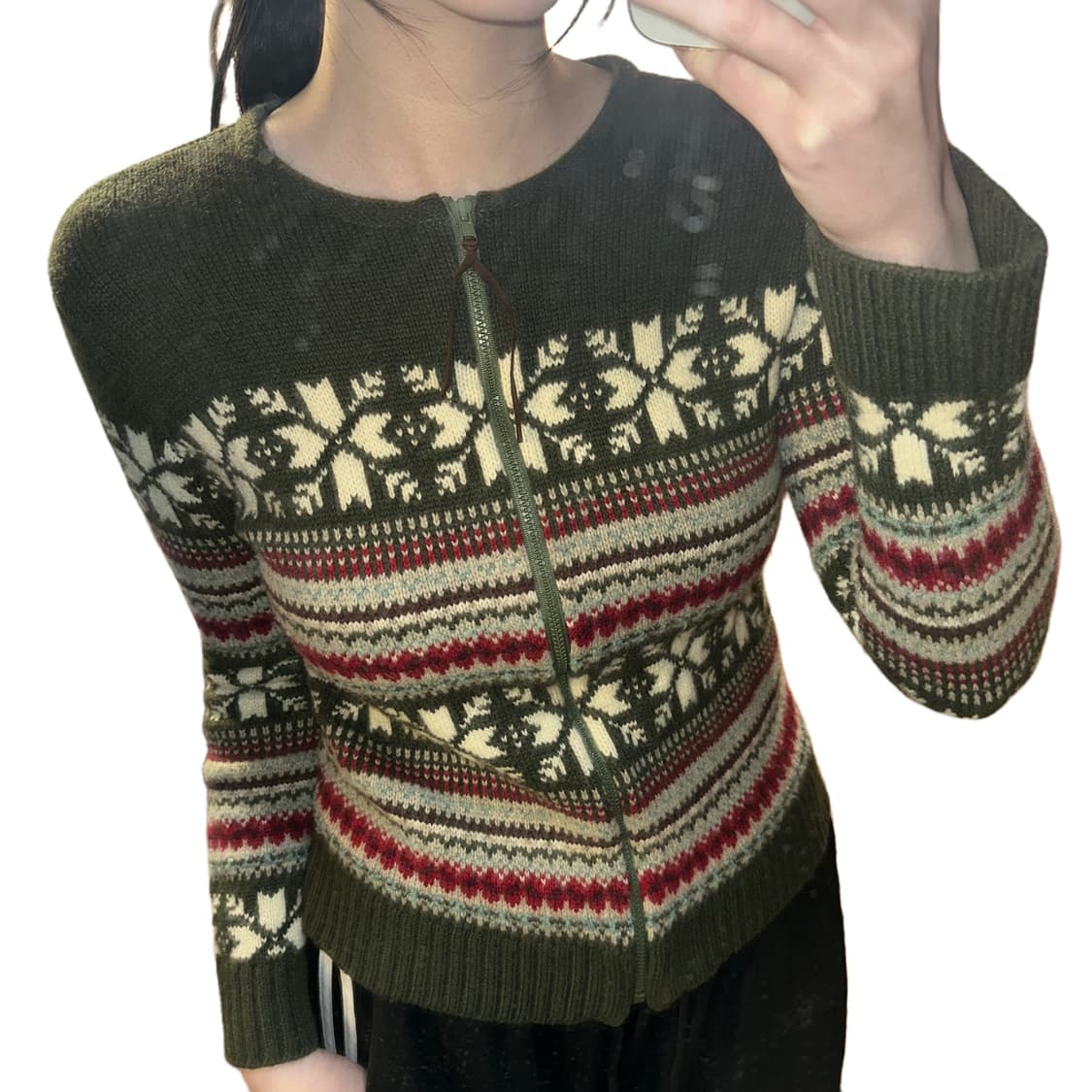 TARGA 노르딕 집업 울 가디건 (S) 페어아일 상품이미지2