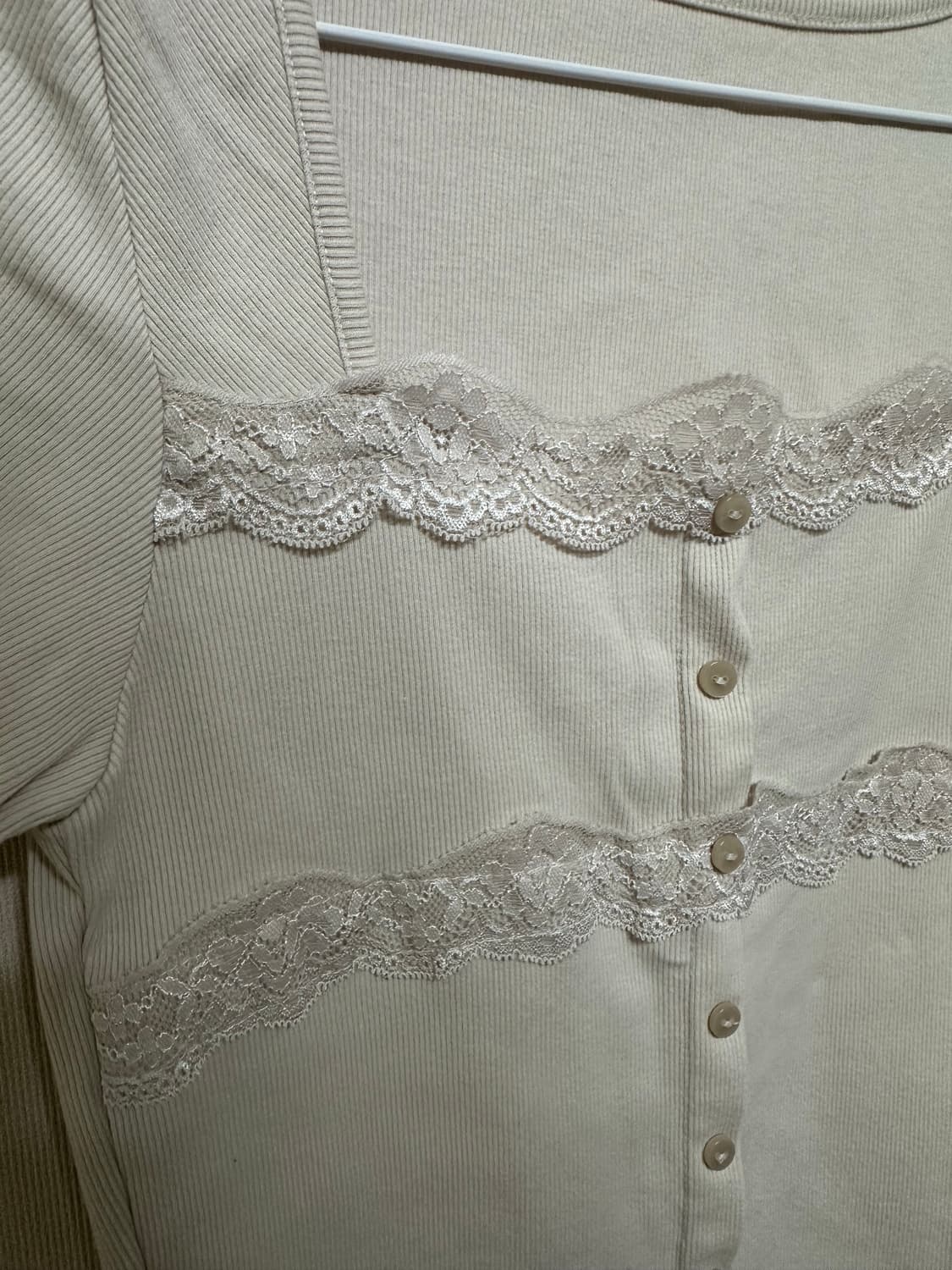 제니오 belle lace cardigan half ver. Pink 상품이미지2