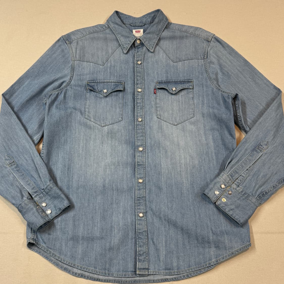 L) 리바이스 스탠다드 투포켓 웨스턴 데님 셔츠 상품이미지2