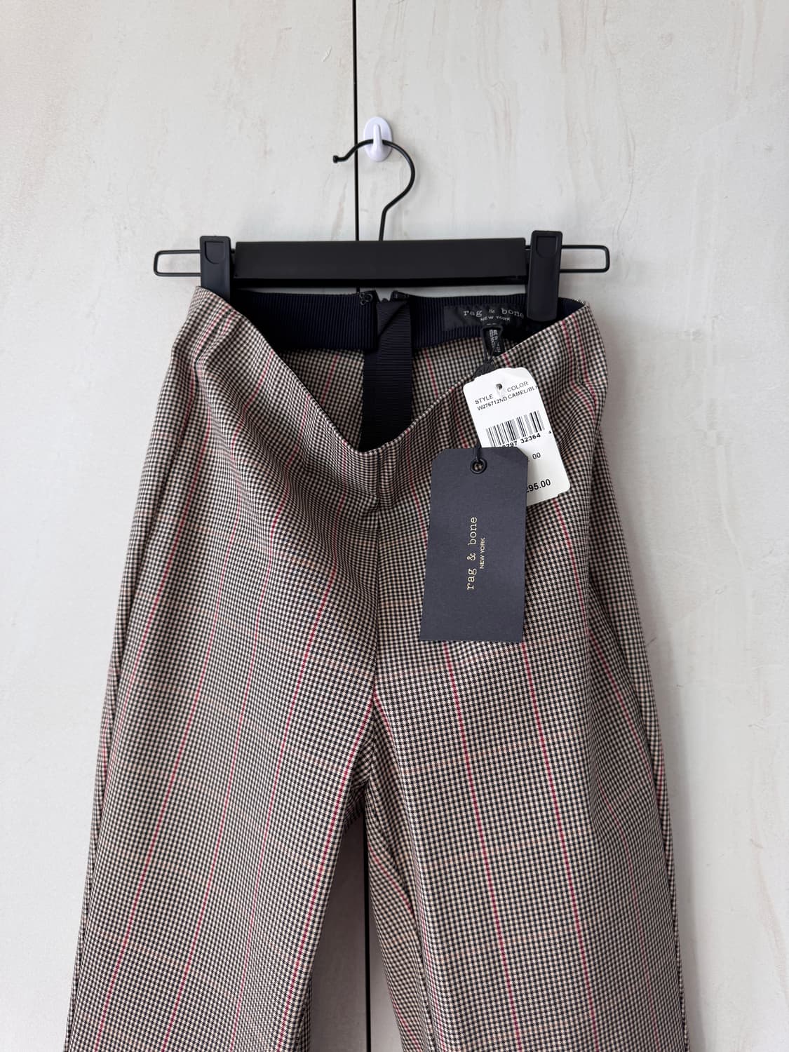 텍있는 새상품 얇은 여름 Rag & Bone 체크 패턴 팬츠00(44사이 상품이미지4