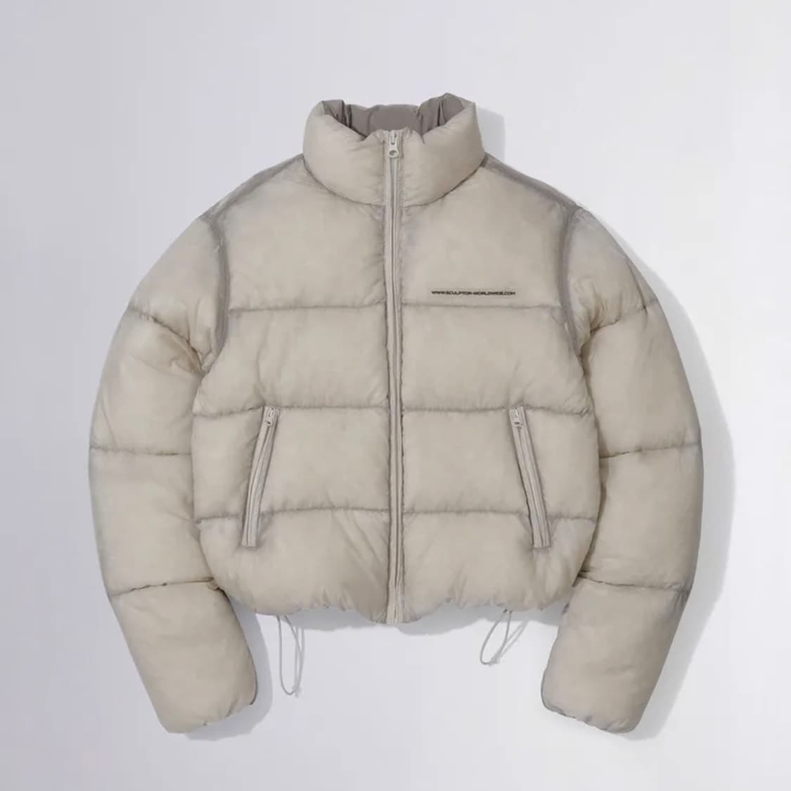 스컬프터 패딩104 Sheer Cropped Puffer Down Raw 상품이미지1