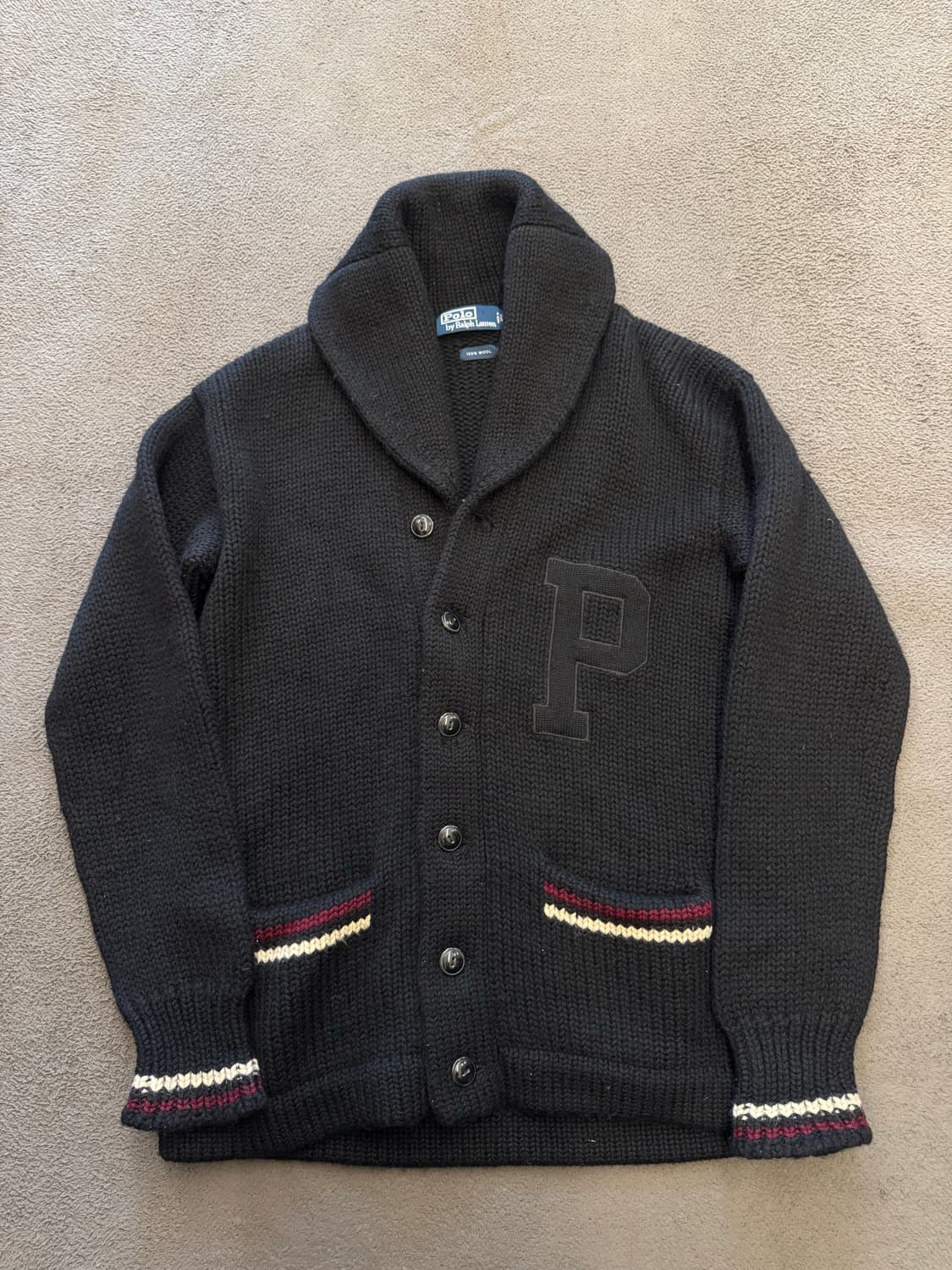 폴로 랄프로렌 레터맨 숄카르 울 가디건 자켓 처분  상품이미지1