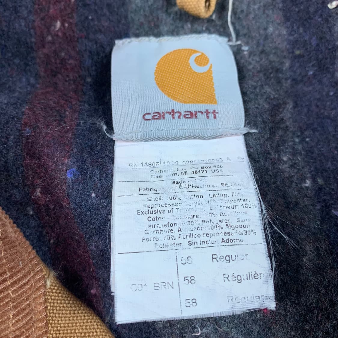 칼하트 패치로고 된장 액티브 덕 초어자켓  상품이미지5