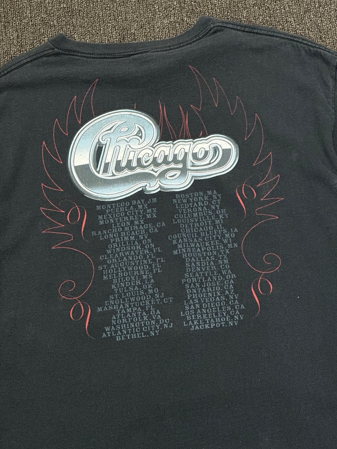 L)Delta 00s Chicago 밴드 투어 프린팅 반팔 상품이미지6