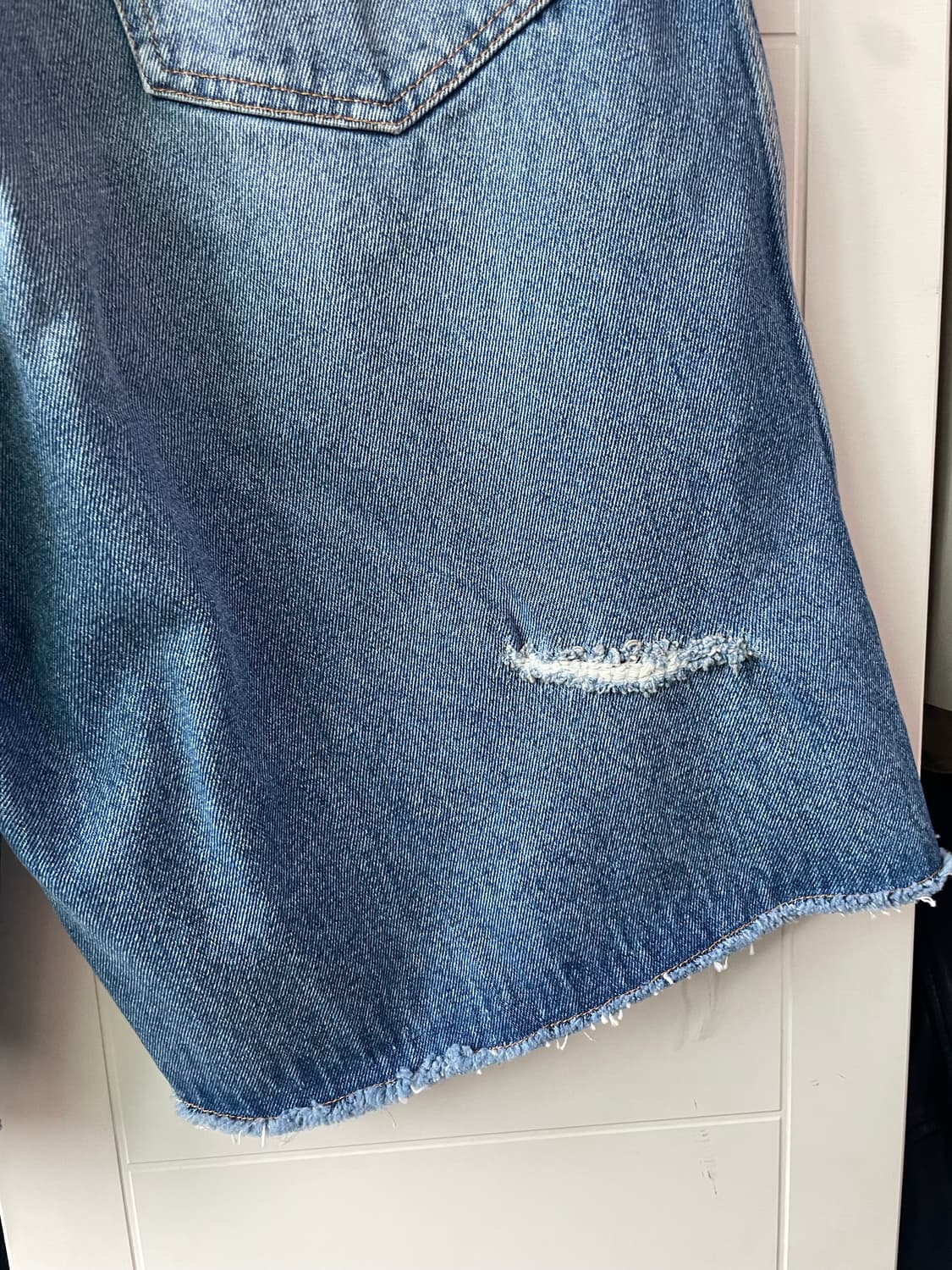 [32] MM6 메종 마르지엘라 데님 버뮤다 쇼츠 새제품 상품이미지8