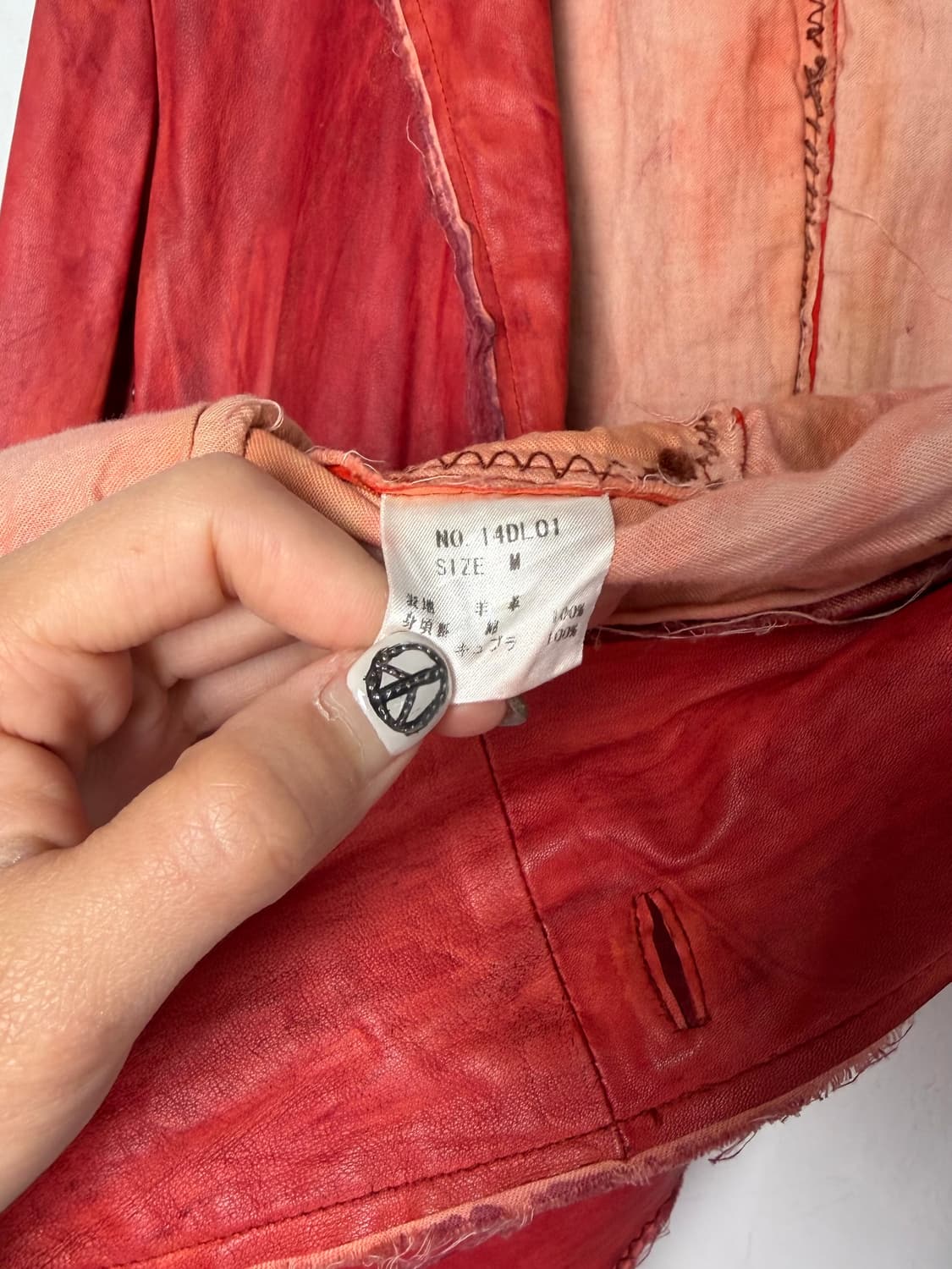 bajra 오버다이드 로우컷 레더 재킷 상품이미지6