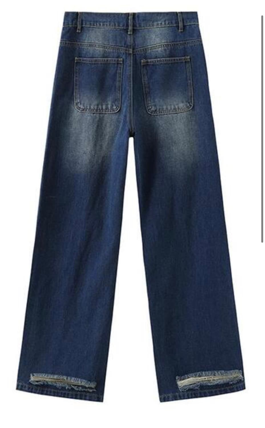 우마미즘 DISTRESSED DENIM JEANS WASH xl 상품이미지2