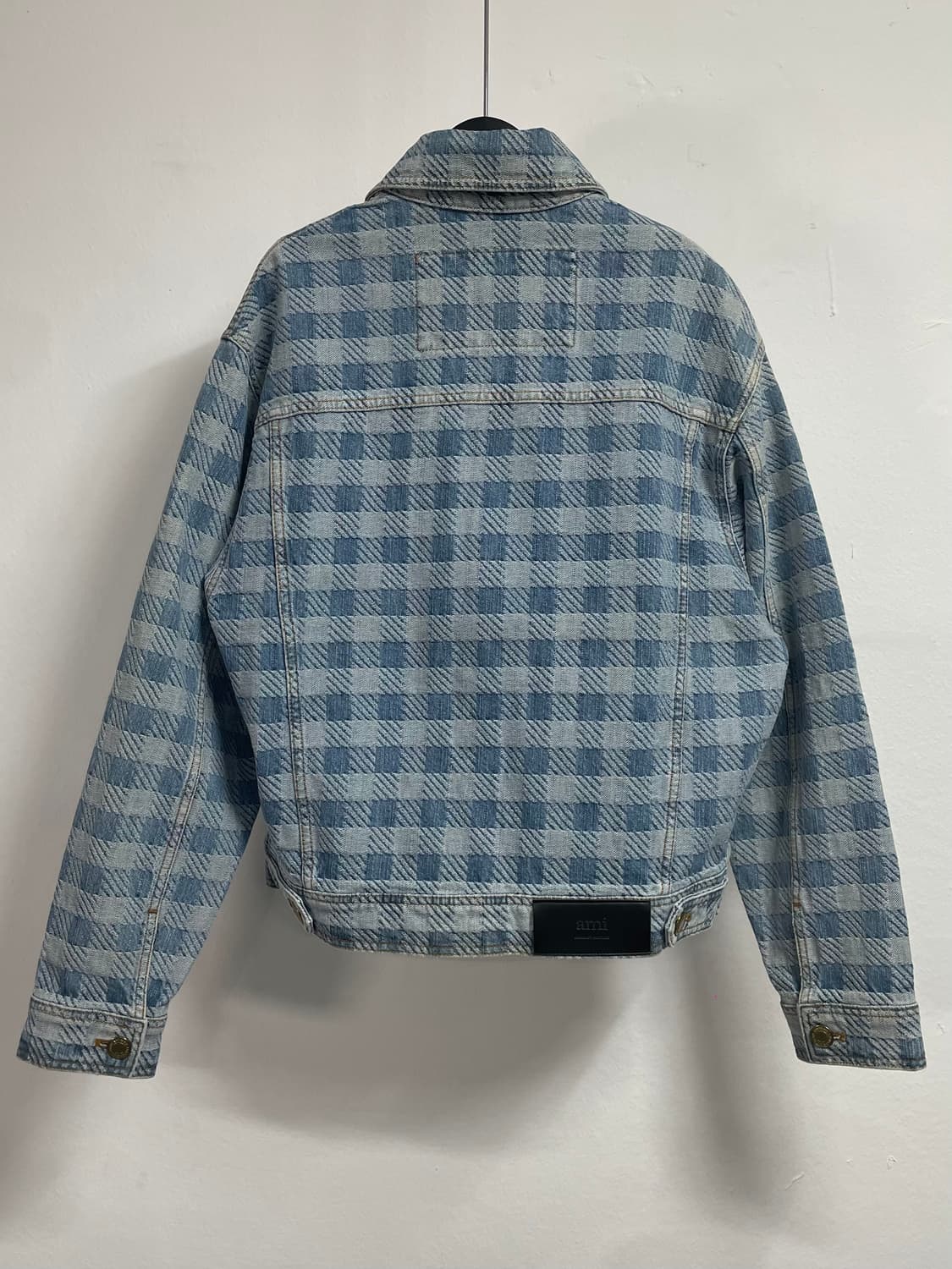 23s 아미 박시 체크 데님 청자켓 (on.249) 상품이미지3