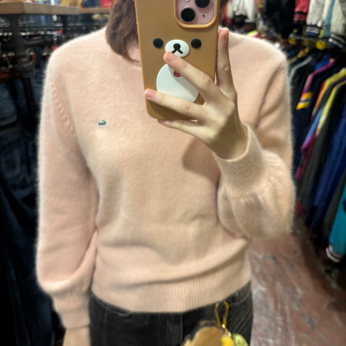 라코스테 핑크 니트 상품이미지1