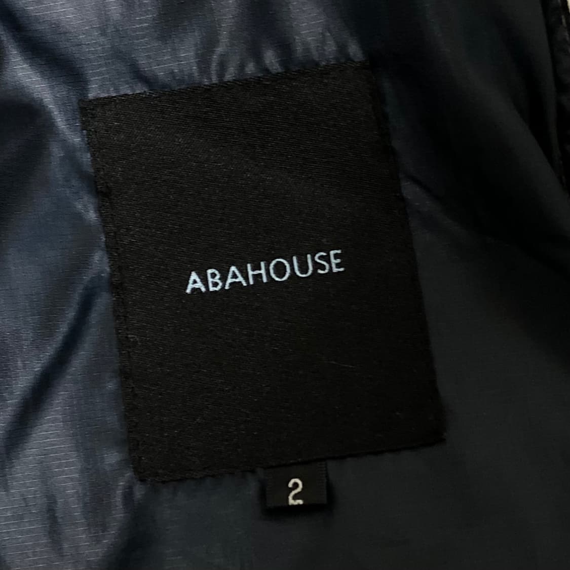 abahouse 다크 그레이 투웨이 다운 재킷 숏패딩 일본빈티지 상품이미지5