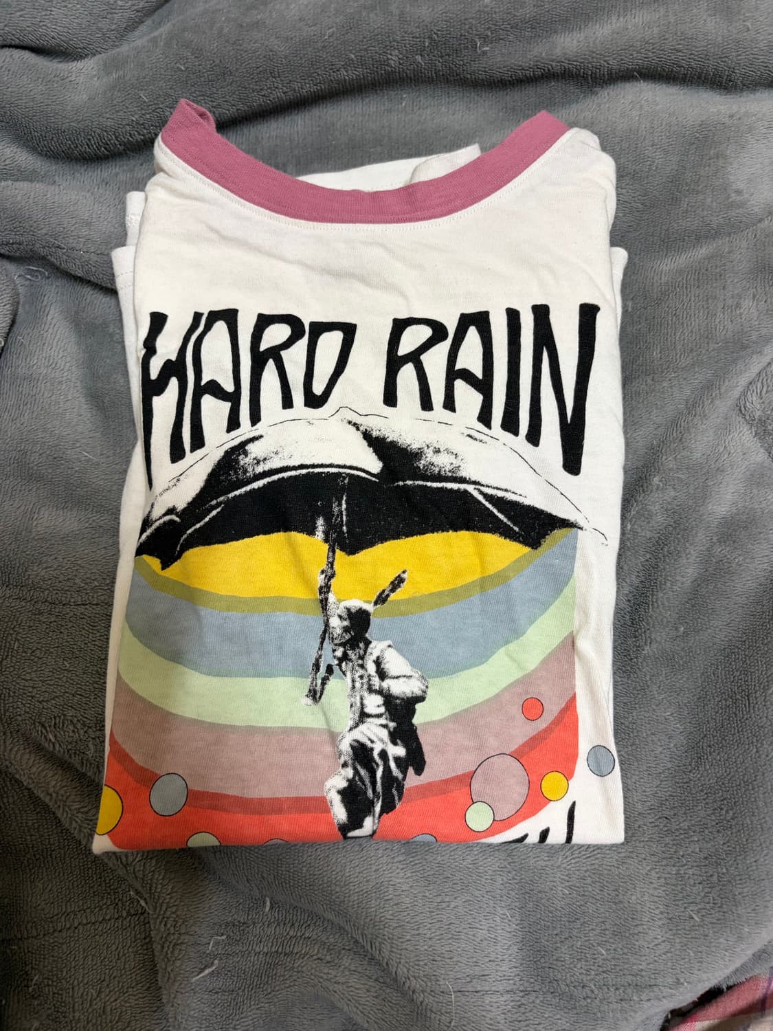 [1] 캐피탈 kapital 화이트 하드레인 프린팅 반팔 티셔츠 상품이미지1