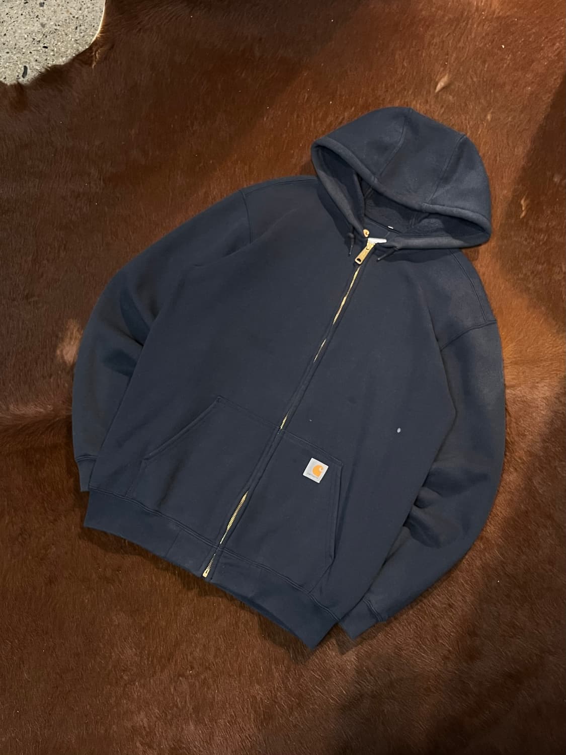칼하트 네이비 후드집업 상품이미지3