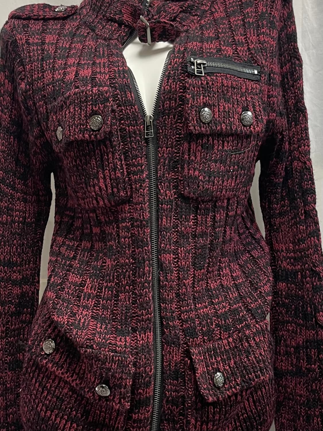 Punk knit zip-up 상품이미지4