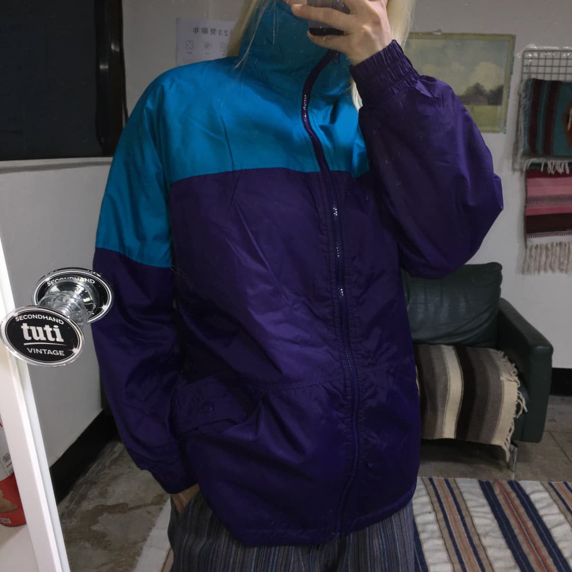 투티/0218 콜롬비아 리버시블 바람막이 자켓 상품이미지1