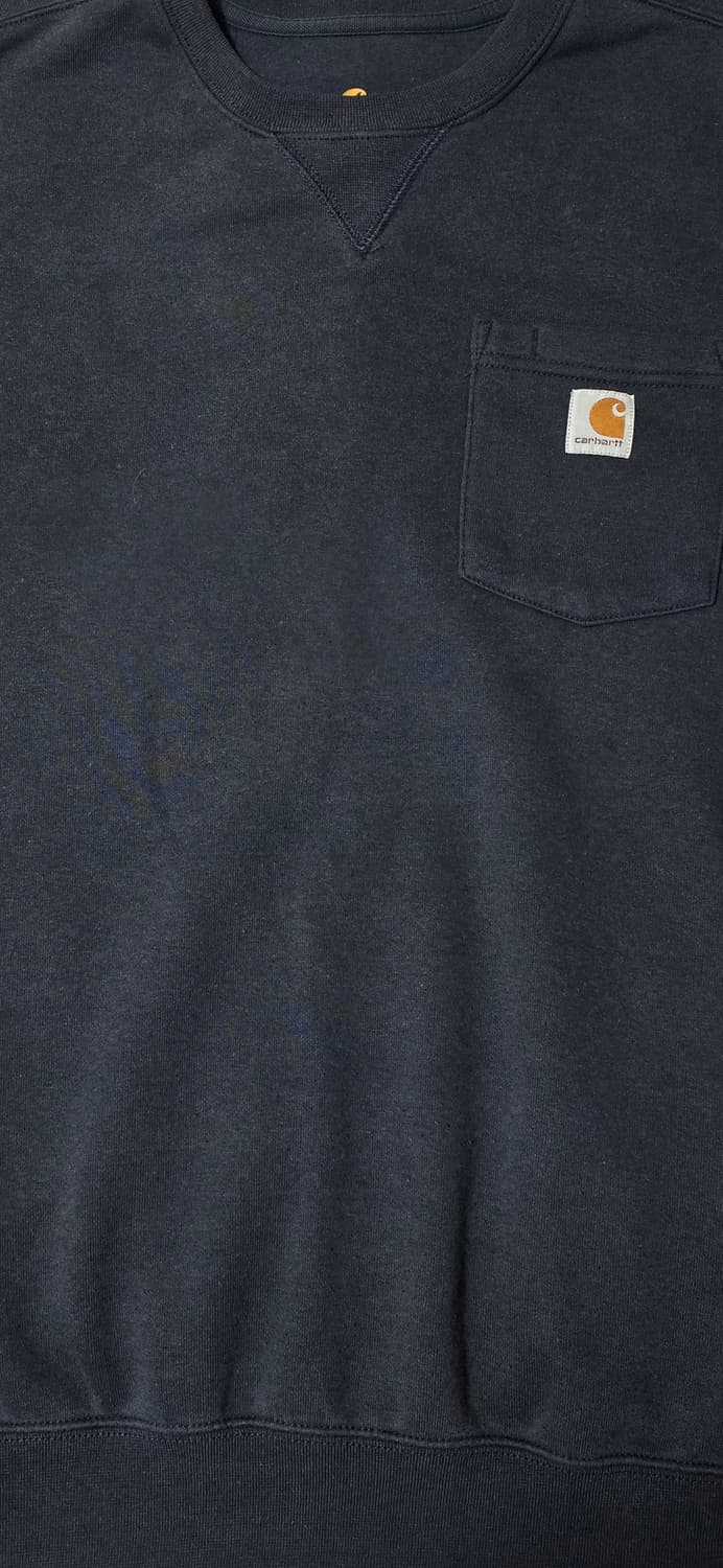 칼하트 포켓 맨투맨 네이비 L 상품이미지5