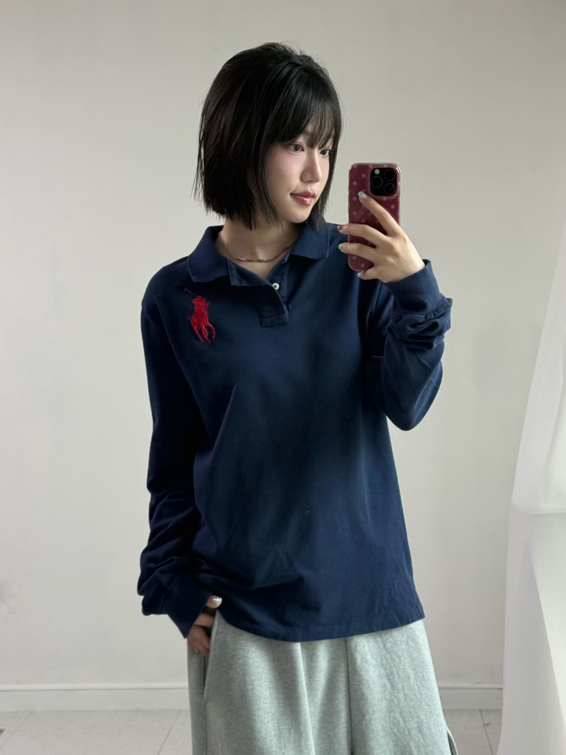 폴로 네이비 빅포니 롱슬리브 상품이미지1