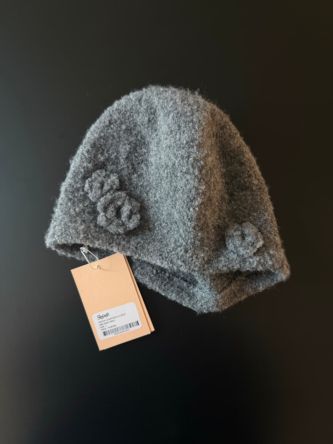 시눈 sinoon 플라워 부클 비니 상품이미지1