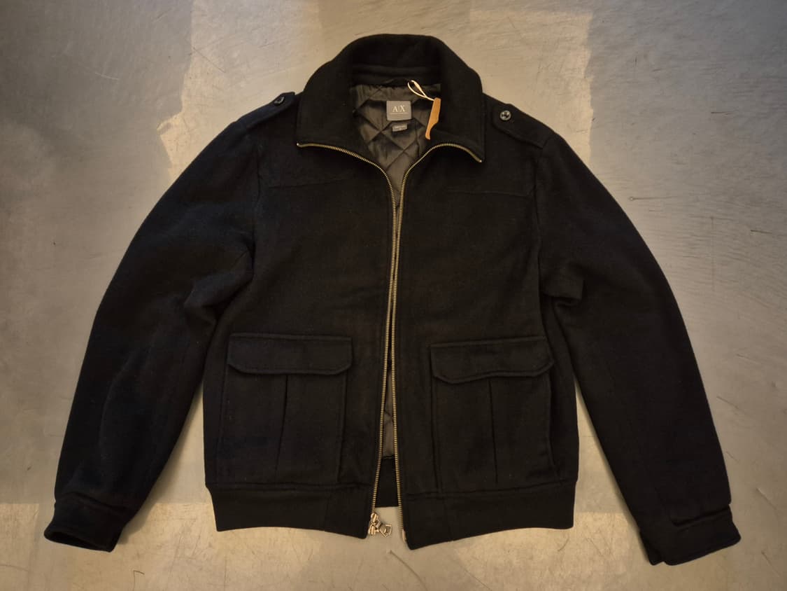 알마니익스체인지 울 블루종 상품이미지2