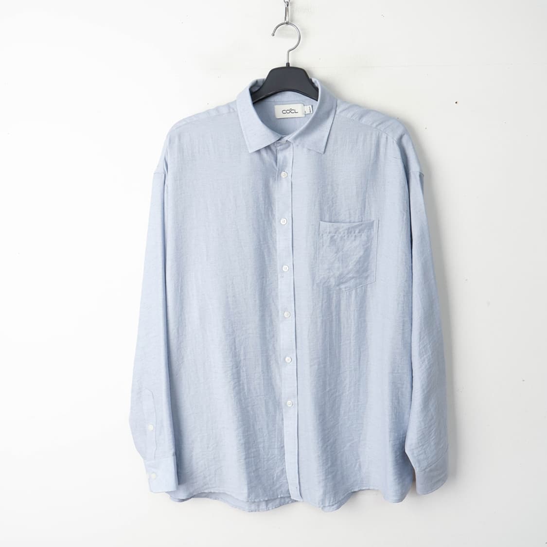 100/커스텀어클락 린넨 오버핏 롱 슬리브 셔츠 상품이미지1
