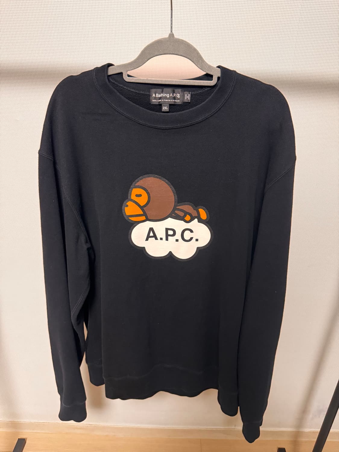 베이프XA.P.C 맨투맨 (2XL) 상품이미지1