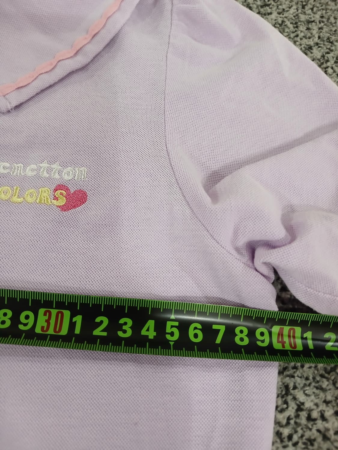 베네통 키즈 연보라 카라 반팔 원피스 14 15세용 상품이미지8