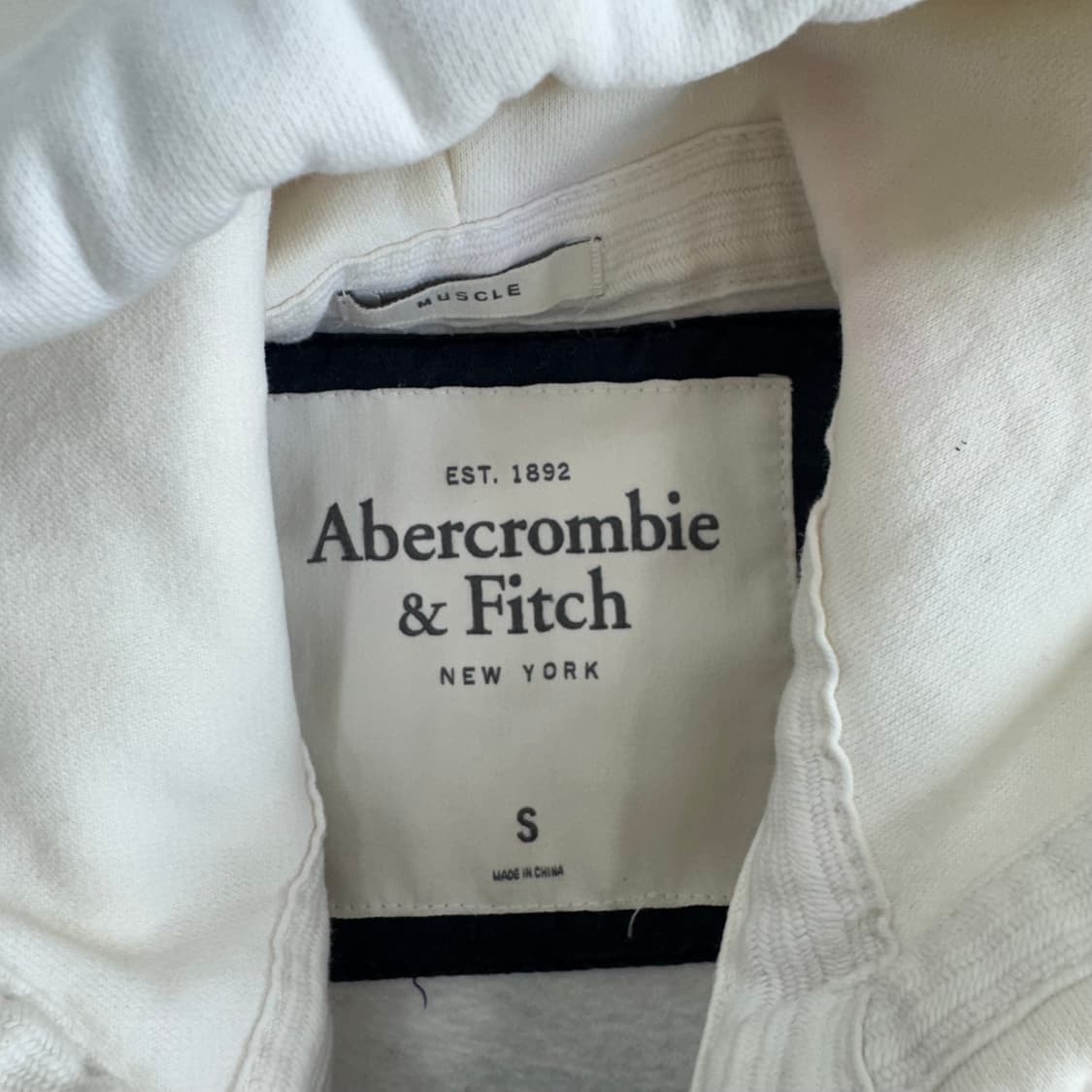 Abercrombie 아베크롬비 아이보리 후드집업 상품이미지5