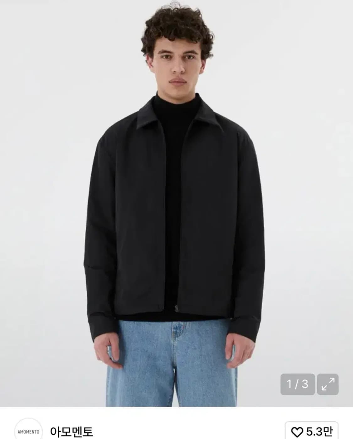 아모멘토 타프타 패디드 점퍼 블랙 L 상품이미지3