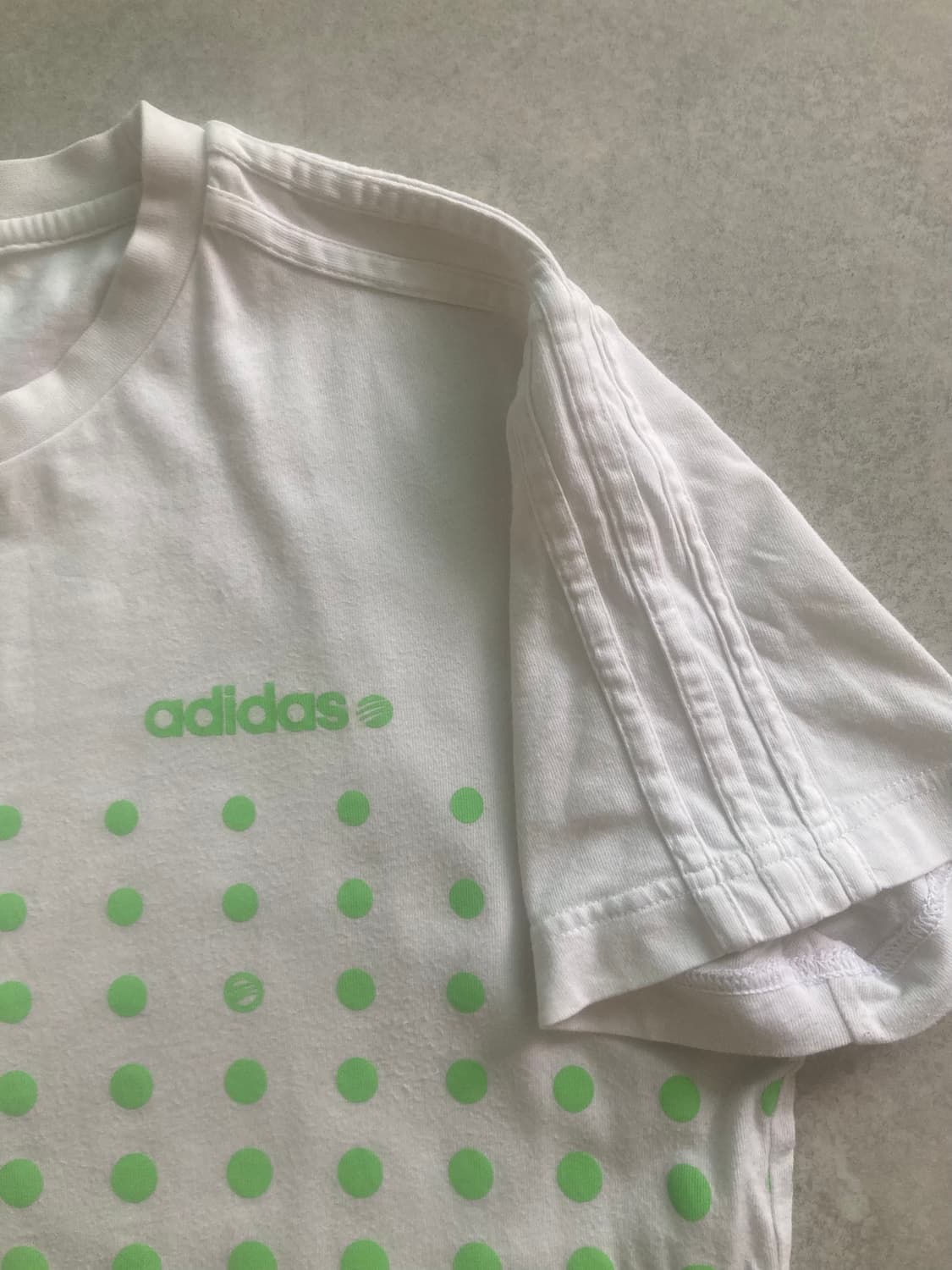 Adidas 아디다스 땡땡이 삼선 반팔 티셔츠 상품이미지5