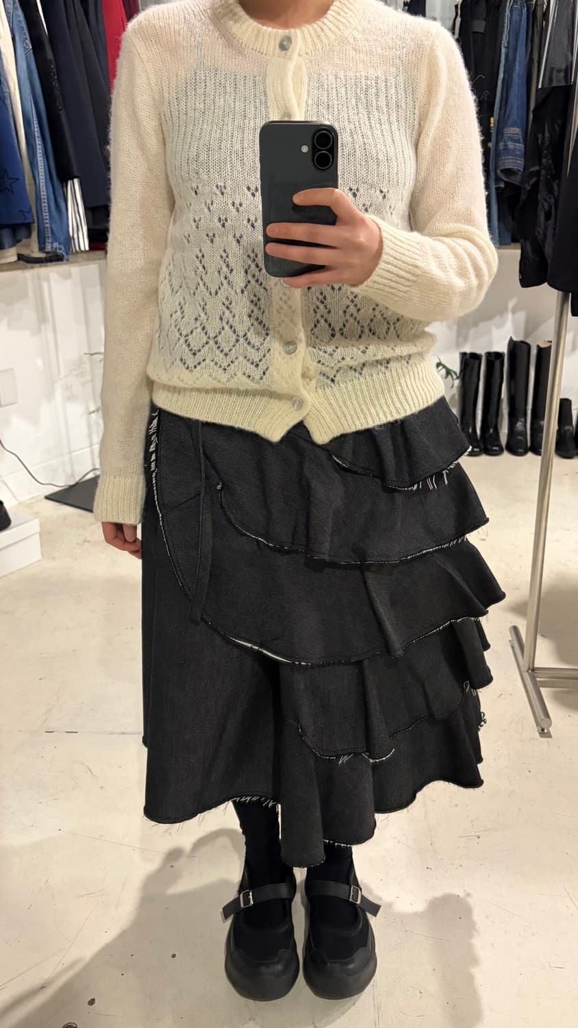 Punching Soft Crochet Cardigan 상품이미지9