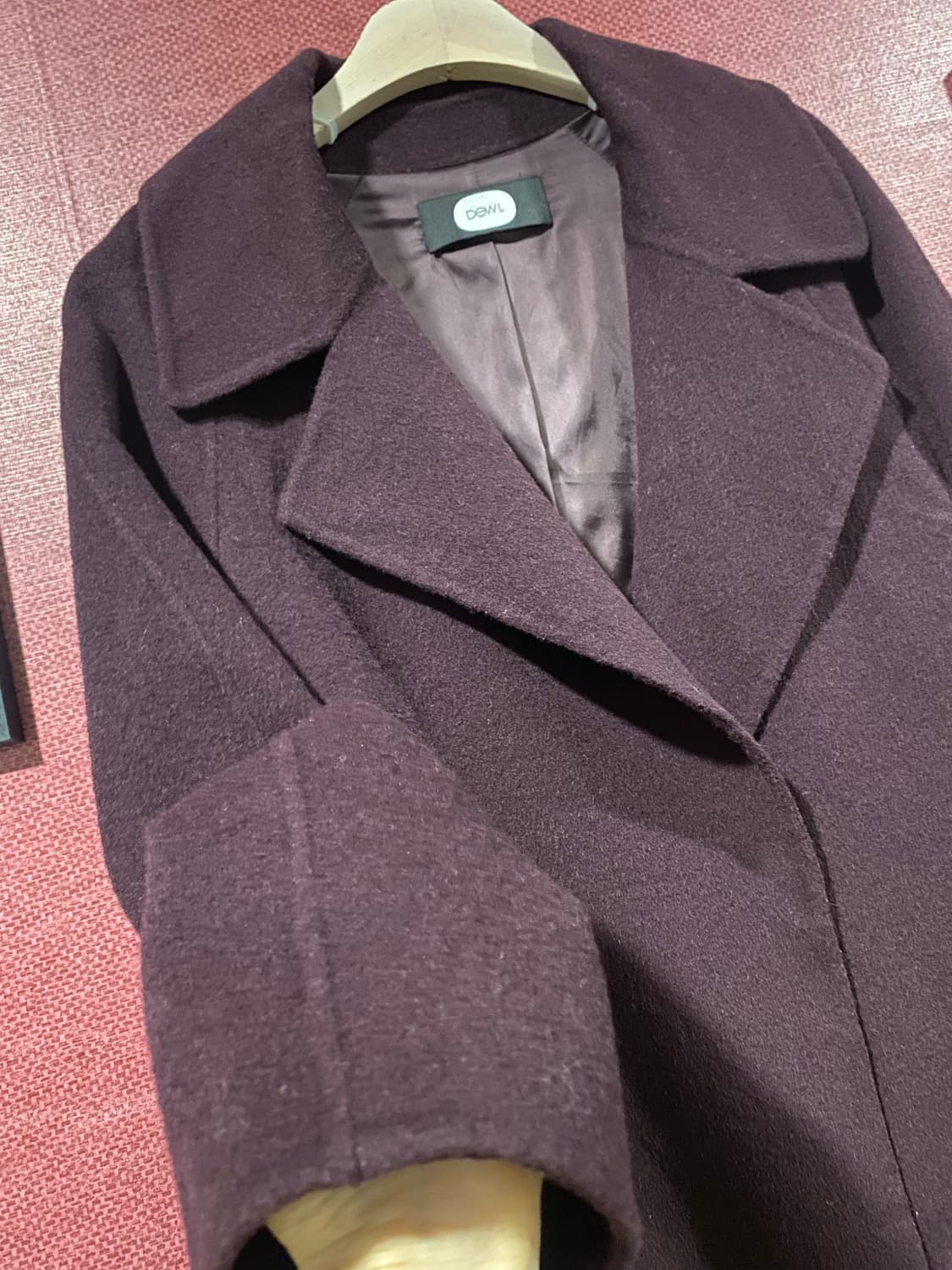 듀엘 버건디 코트66 상품이미지2