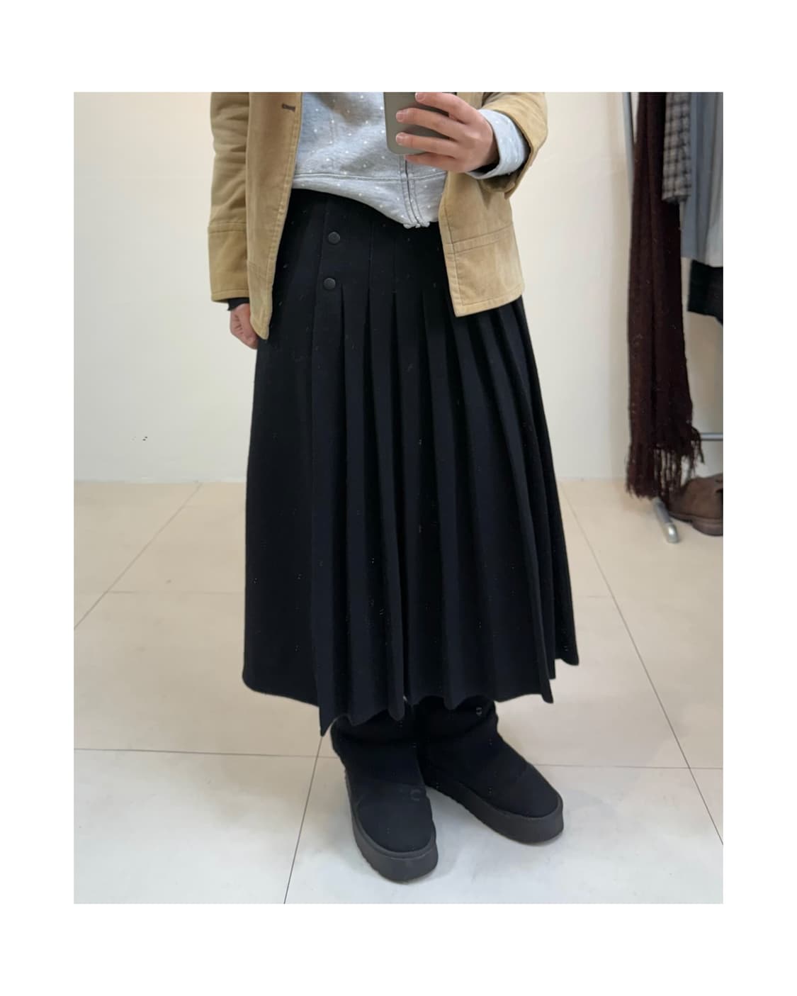 빈티지 플리츠 울 스커트(개인결제창) 상품이미지1