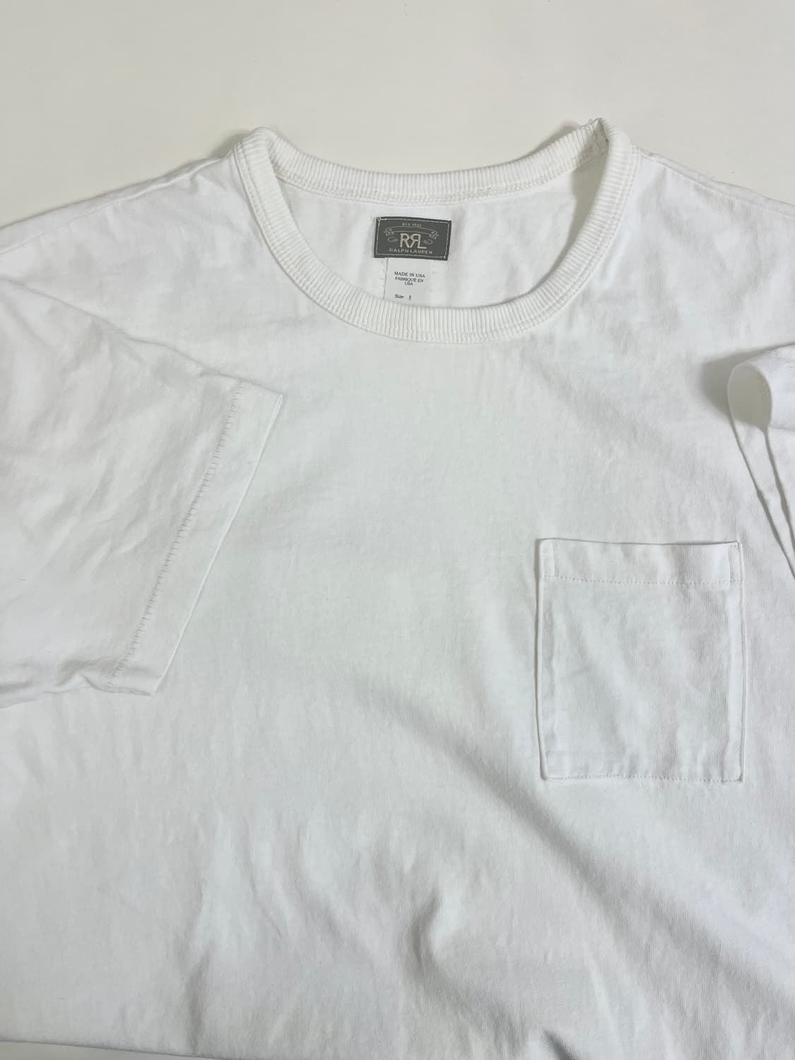 rrl 더블알엘 포켓티셔츠 오프화이트 / m 상품이미지1